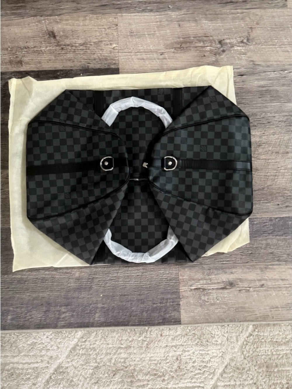 Louis Vuitton Black Damier Graphite Duffel Bag